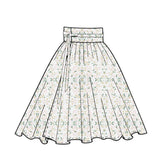 生活韓服 - 半摺裙(棉布)