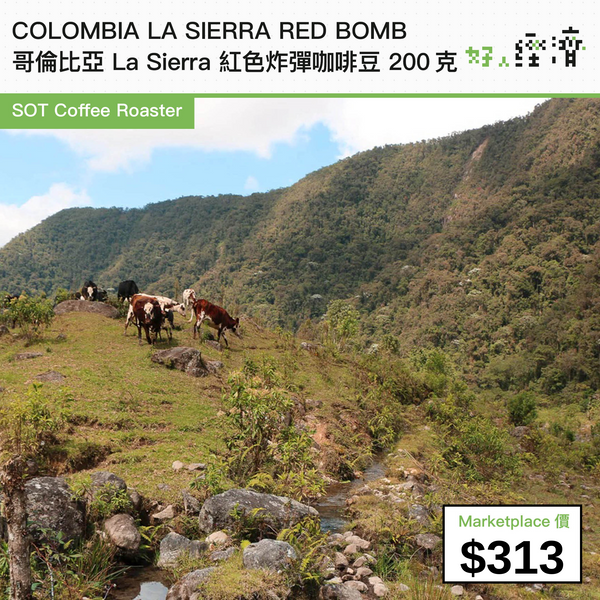 COLOMBIA LA SIERRA RED BOMB 哥倫比亞 La Sierra 紅色炸彈咖啡豆 200克